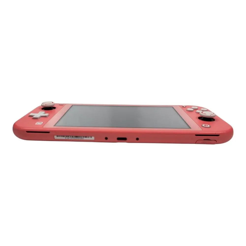 Nintendo Switch Lite Coral Pink Console With Case Handheld System HDH-001 Tested
